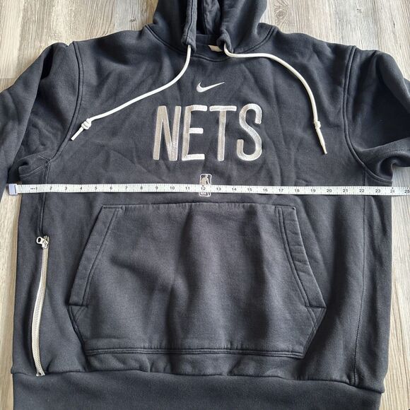 Brooklyn Nets Pullover Hoodie Embroidered Nike Standard Issue NBA Engineered - L - Picture 7 of 12